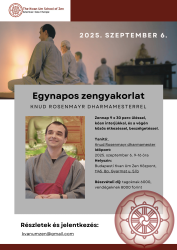 Egynapos zengyakorlat – 2025 szeptember – Knud Rosenmayr dharmamesterrel
